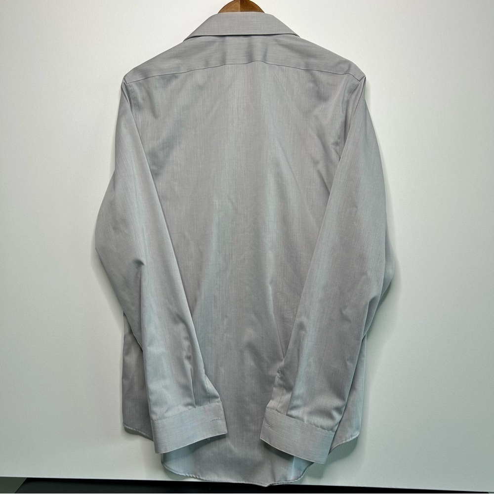 Calvin Klein Men's Grey Dress Shirt Slim Fit Size Medium - Picture 7 of 7